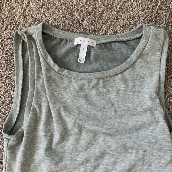Leith Ruched Body-con Tank Dress Small - Picture 3 of 4